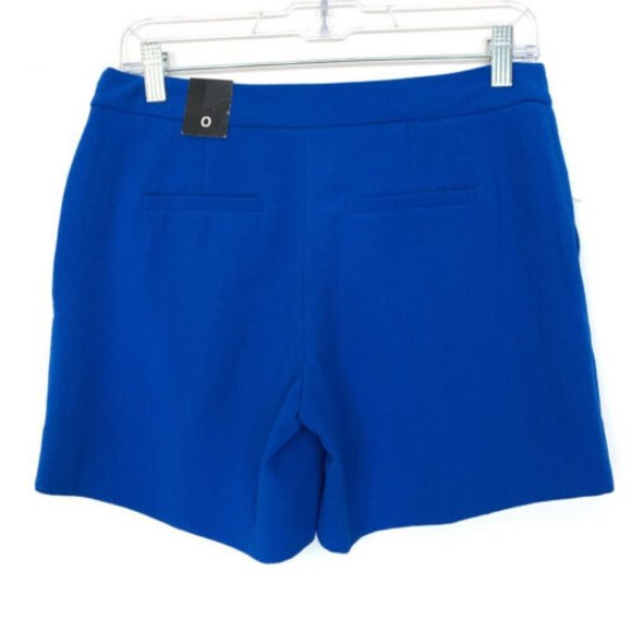 The Limited Blue Crepe Pleated Front Shorts - Picture 4 of 7